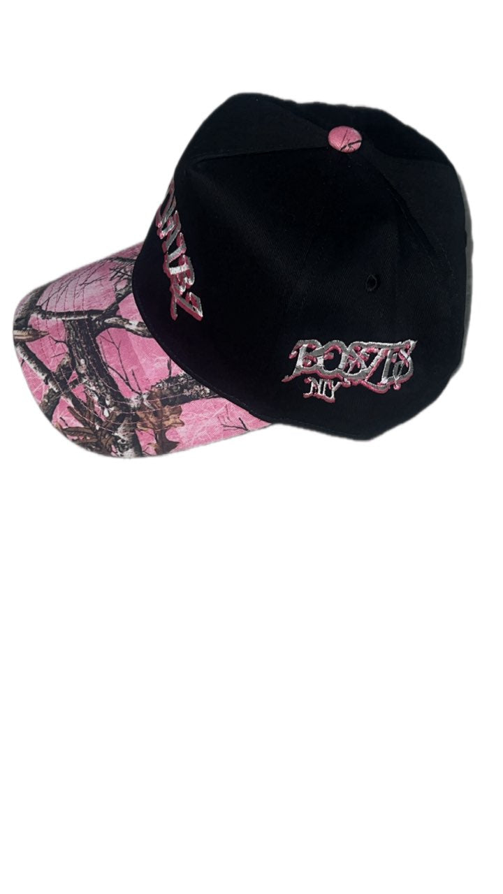 BoszVaibz camo pink/black hat