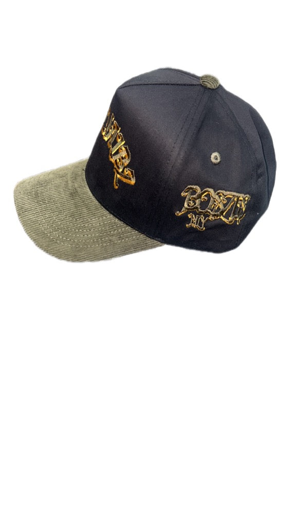 BoszVaibz corduroy camo green/black